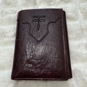Dan Post Brown Genuine Leather Trifold Wallet